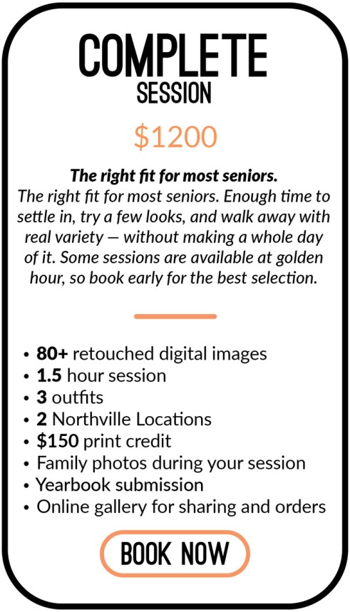 Our most popular option — well-rounded and full of variety - 1.5 hour session3 outfits2–3 local locations80+ fully retouched digital images$150 print creditFamily photosOnline gallery